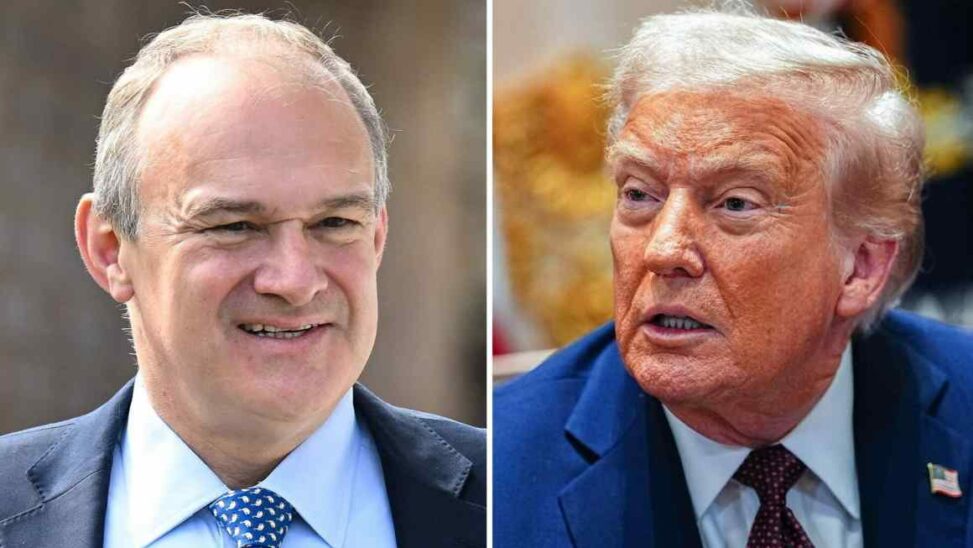 Lib dem leader to boycott uk state banquet for trump in gaza protest