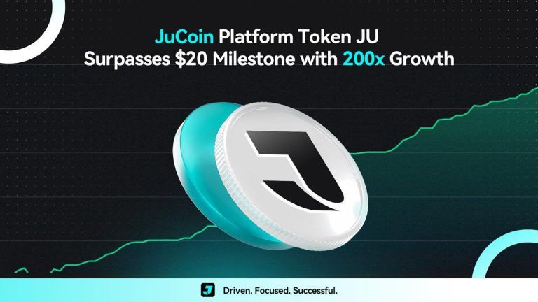 Jucoin platform token ju surpasses $20 milestone with 200x growth