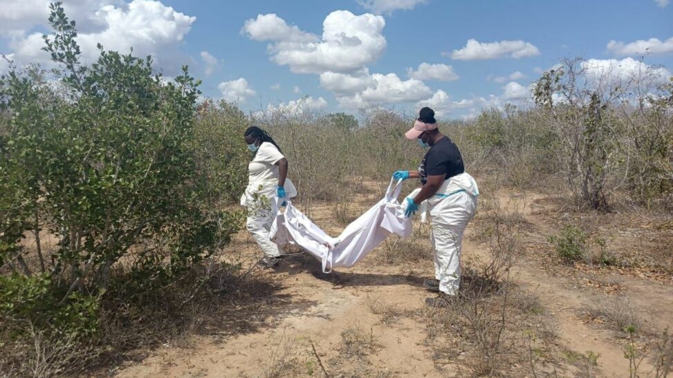 Police in kenya begin exhuming shallow graves of suspected victims of religious cult