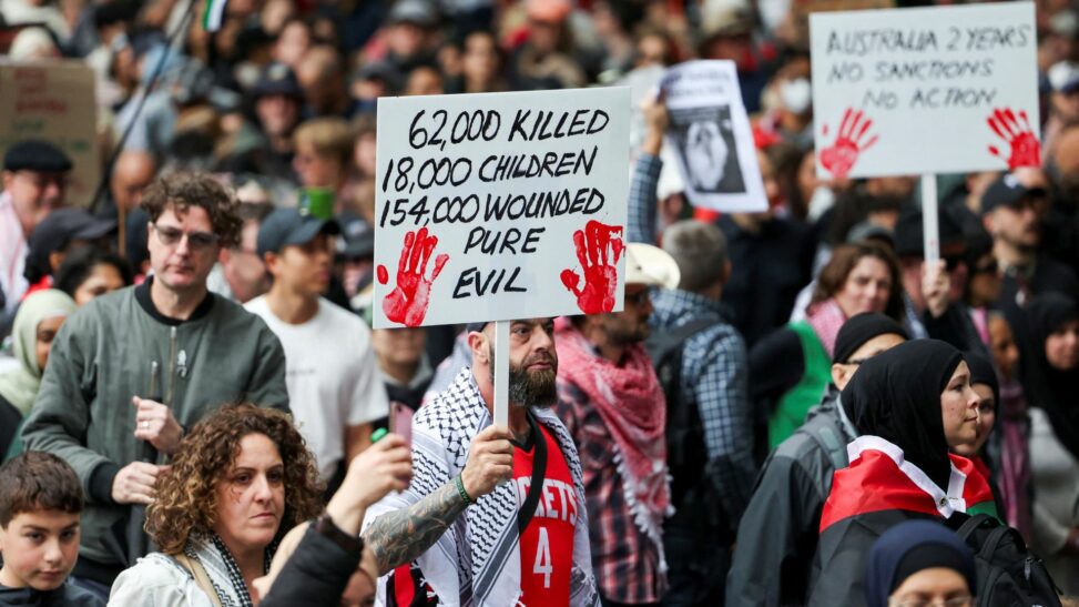 Pro palestine australians protest after week of tension with israel