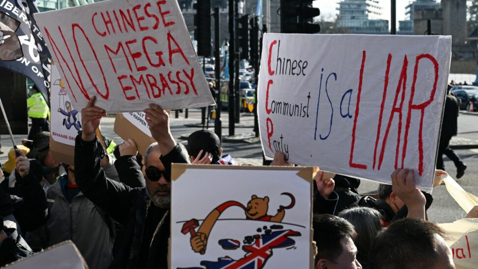 Plans for huge new chinese embassy delayed by government