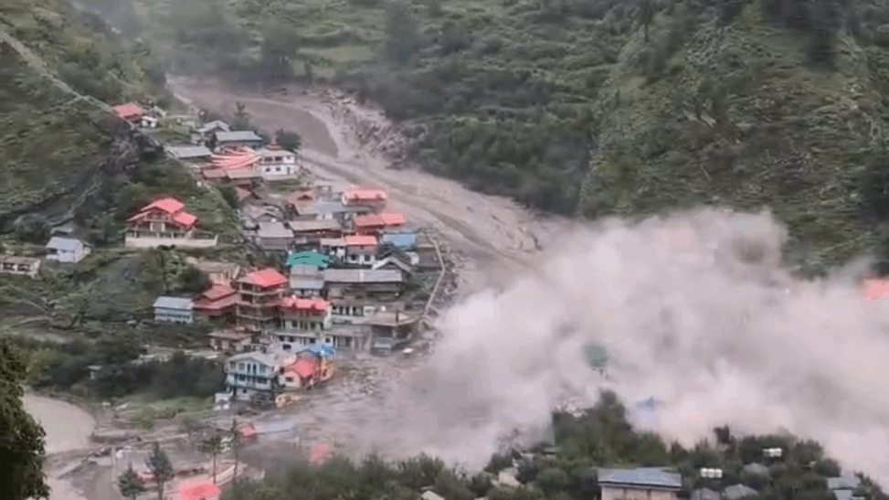 Race to find survivors as flash floods kill at least four and destroy homes and hotels in india