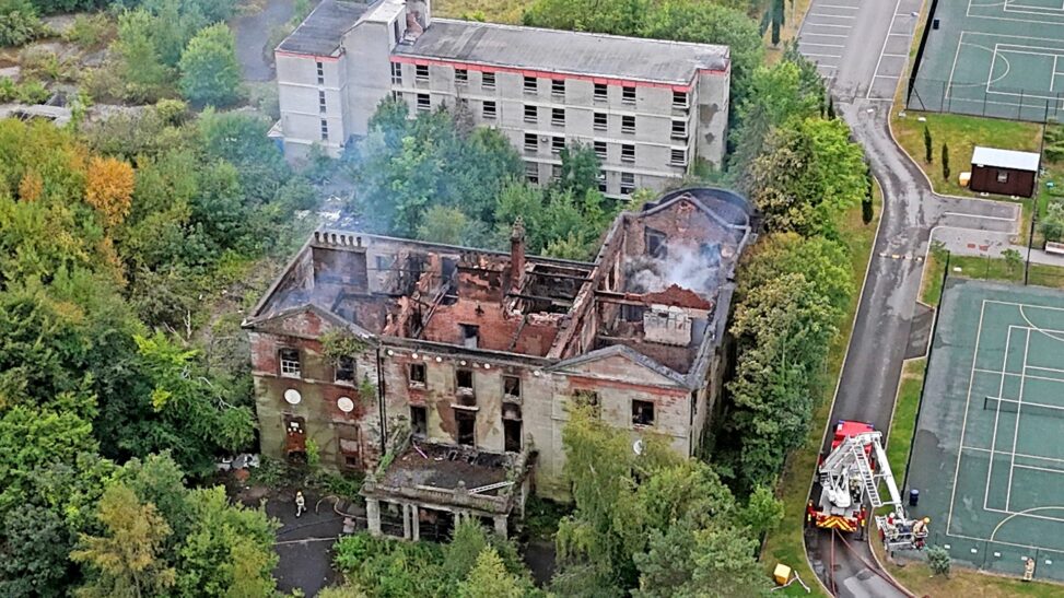 Girl, 14, arrested after fire at historic liverpool manor house