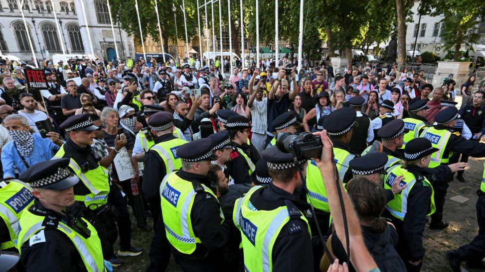 More than 500 people arrested after palestine action protest with almost half aged 60 and above