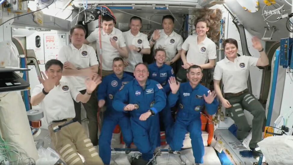 Spacex brings new crew to iss in just 15 hours but it's still short of russian record