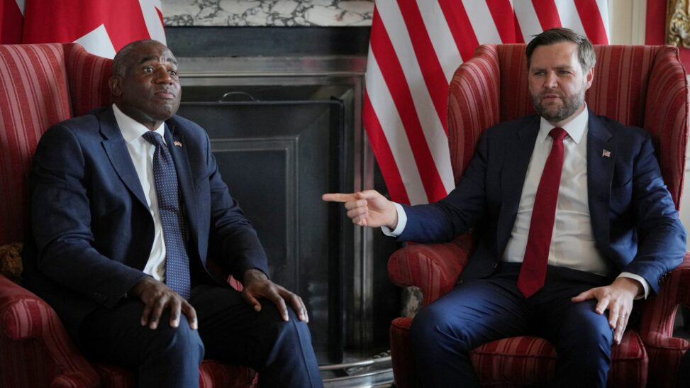 Jd vance's cordial then candid comments left no doubts over the uk us disagreements