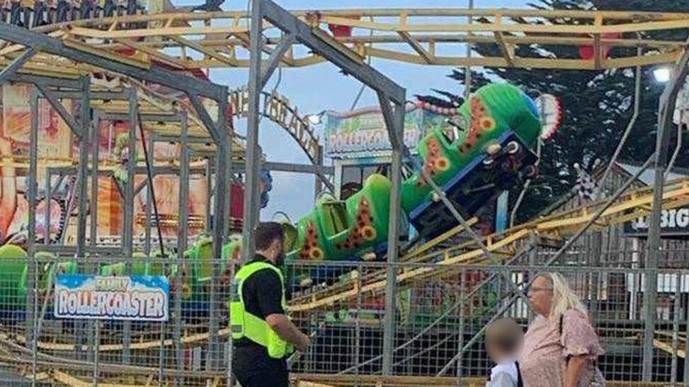 Fourteen injured after children's rollercoaster 'derails' at seaside funfair
