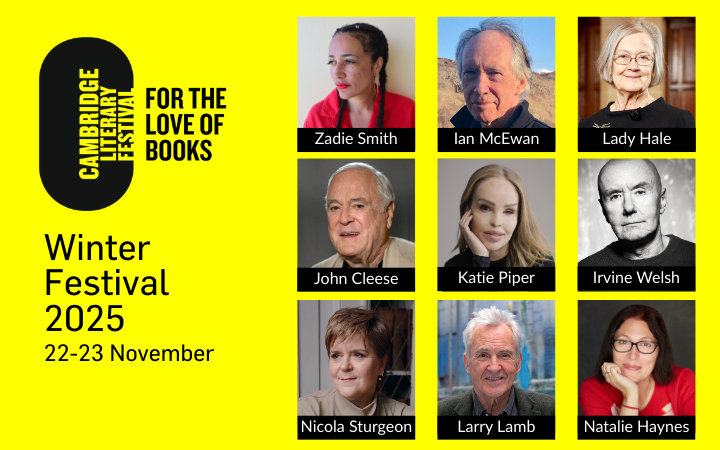 Cambridge literary festival’s winter festival returns sat 22 sun 23 november