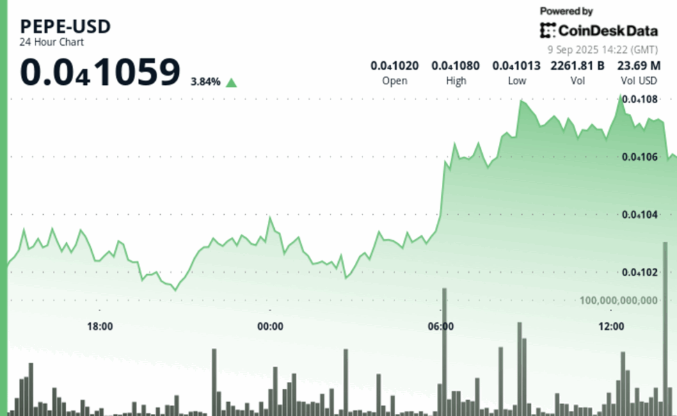 Pepe rallies 10% in a week, outpaces bitcoin and other major tokens