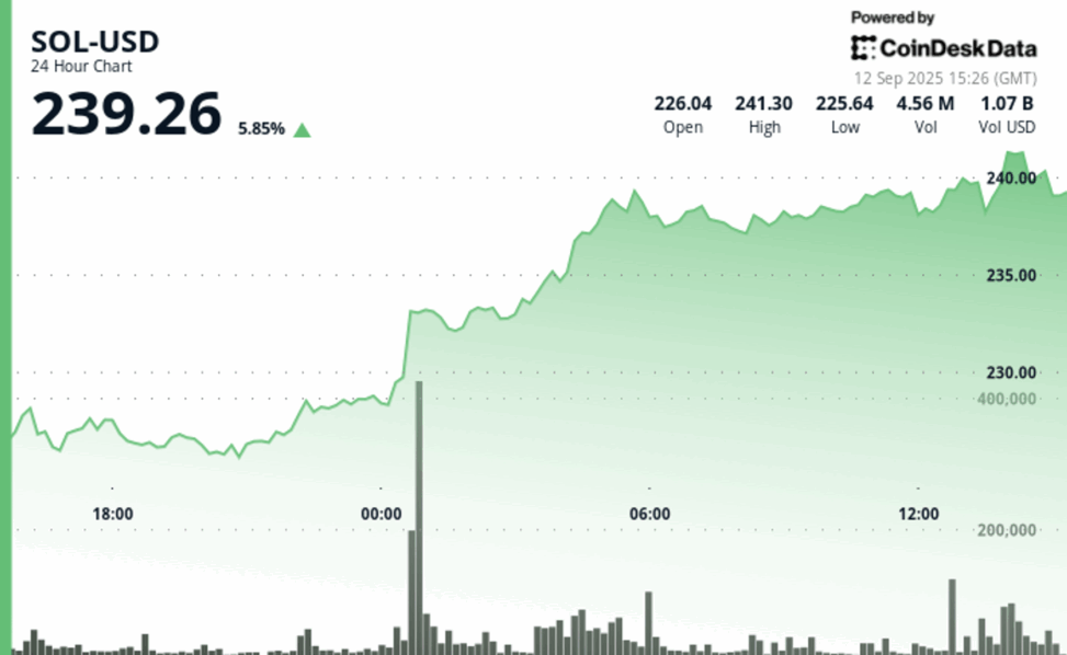Sol rallies as novogratz calls solana ‘tailor made’ for financial markets, analyst sees $1,314 target