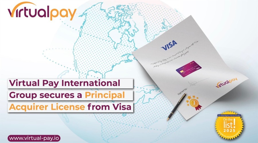 Virtual pay group secures visa principal acquirer license