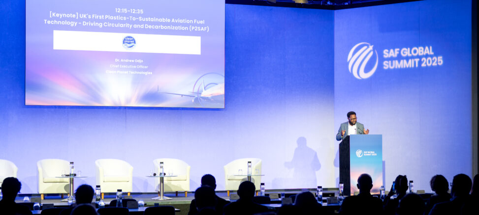 Clean planet technologies unveils uk’s first plastics to saf technology at saf global summit 2025