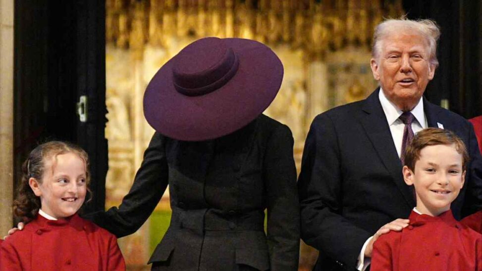 Melania trump’s state visit hat let her hide in plain sight