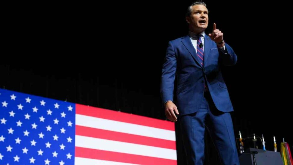Hegseth claims us military is unprepared for war in wide ranging speech