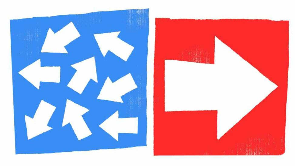 The right and the art of putting on a united front