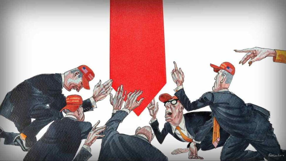 Trump’s fawning cabinet and the threat to us democracy