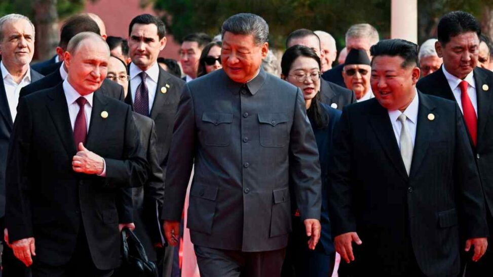 Xi hosts putin and kim at chinese military parade in beijing
