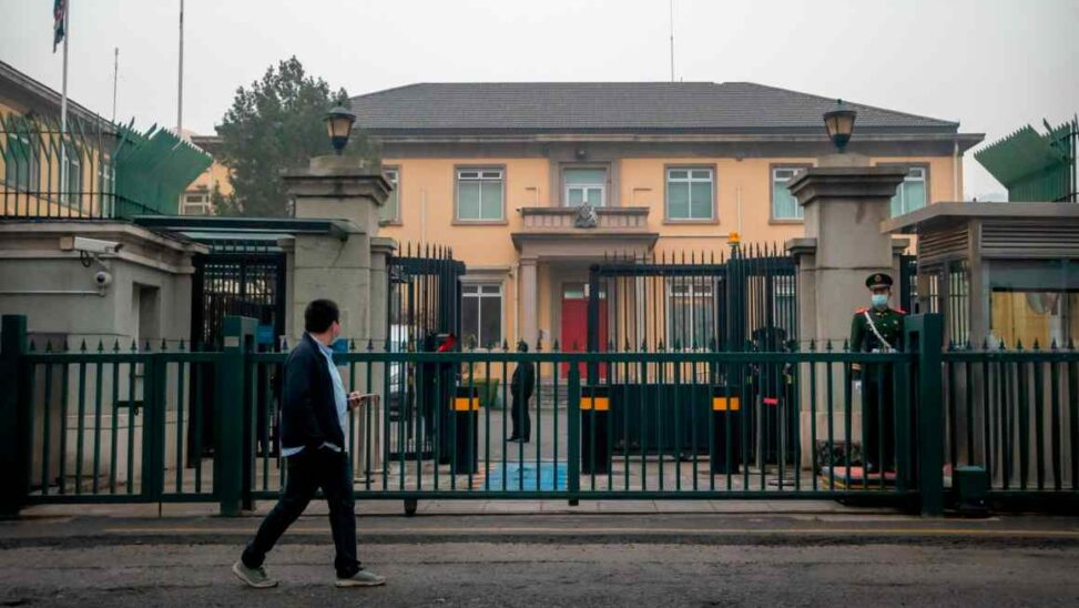 Uk trade minister urges china to let britain revamp beijing embassy