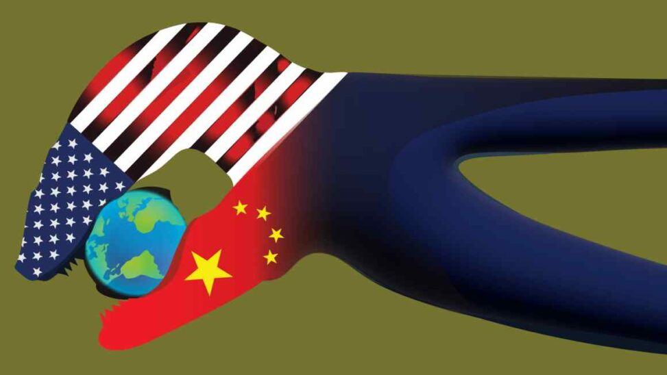 A world with two predatory superpowers