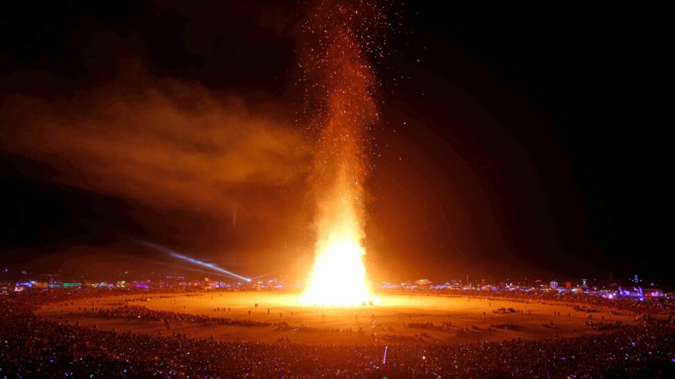 Dead man found 'in a pool of blood' at burning man festival