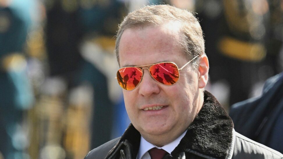 Former russian president warns moscow may seize 'valuables of the british crown'