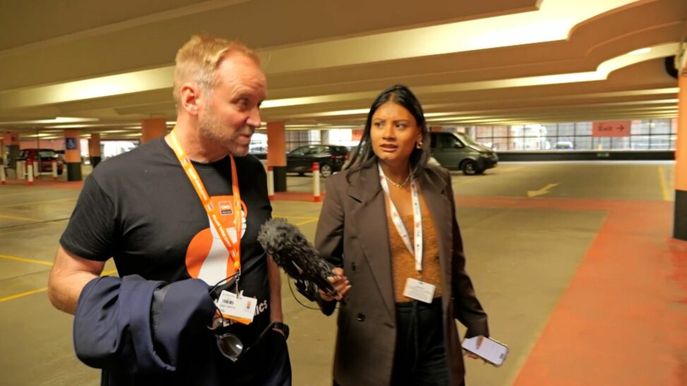 I wanted to ask this union boss some very serious questions and he tried to run away from me
