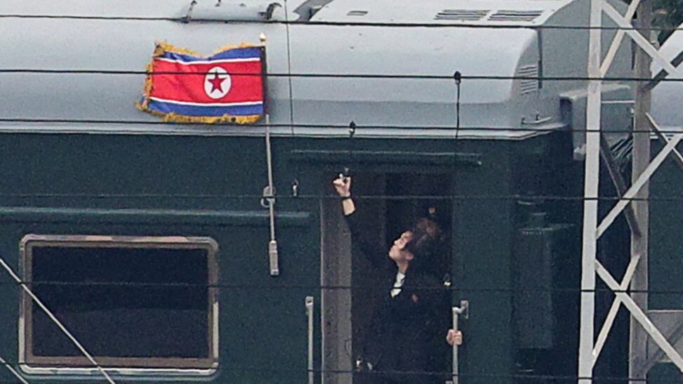 Stage set as kim jong un arrives in beijing for major military parade with putin and xi