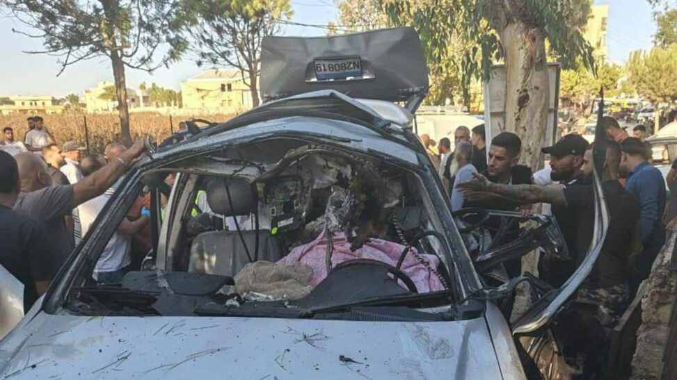 Israeli drone strike in lebanon 'kills five people including three children'