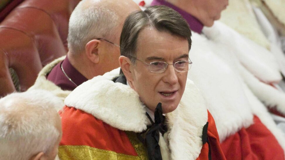 Mps want mandelson in uk to answer their questions on epstein but can't force him