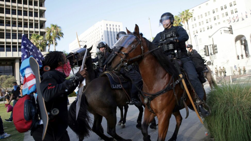 Trump suffers setback in bid to act as national police chief after chaos on streets of la
