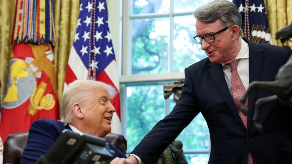 Mandelson: trump is maverick 'risk taker' and brexit gave uk 'freedom'