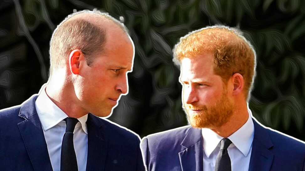 Just miles between them, william and harry still seem so far apart