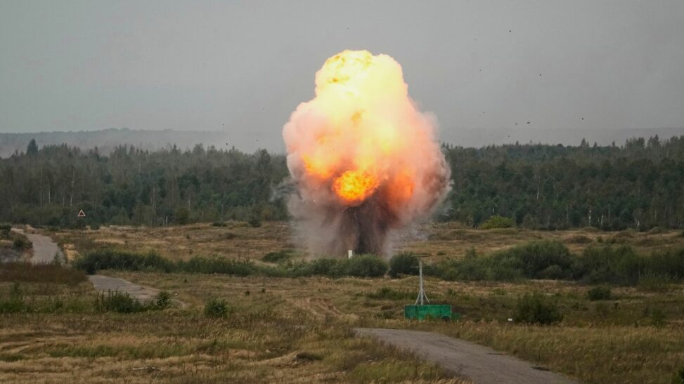 Russia's military drills are part theatre but moscow is trying to send a message