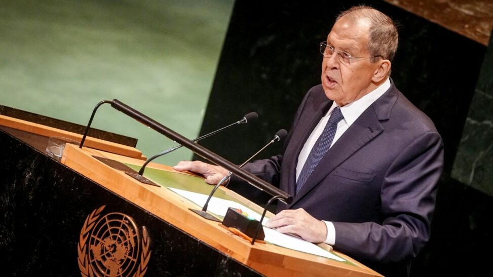 Sergei lavrov warns nato and eu countries over 'aggression' towards russia