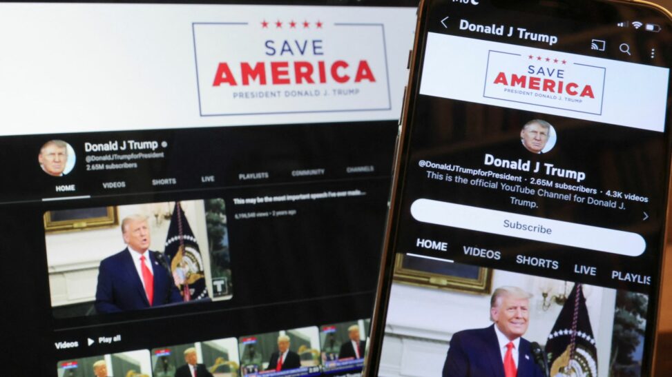 Youtube to settle lawsuit with trump for banning his account