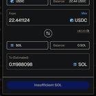 Help? axiom usdc to sol swap doesn't work