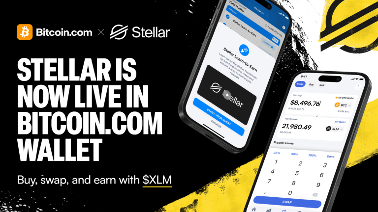 Bitcoin.com wallet integrates stellar blockchain, expanding access to fast, low cost payments and defi