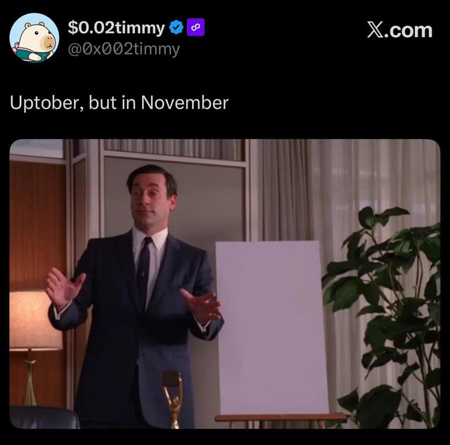 An uptober is never late. it arrives precisely when it means to.