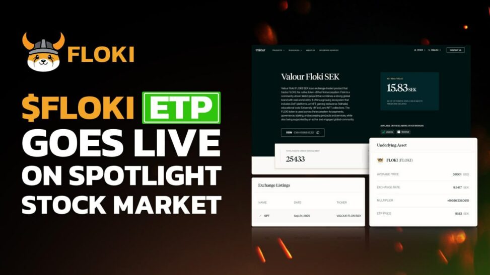 Floki token gains european market entry with first exchange traded product (etp)