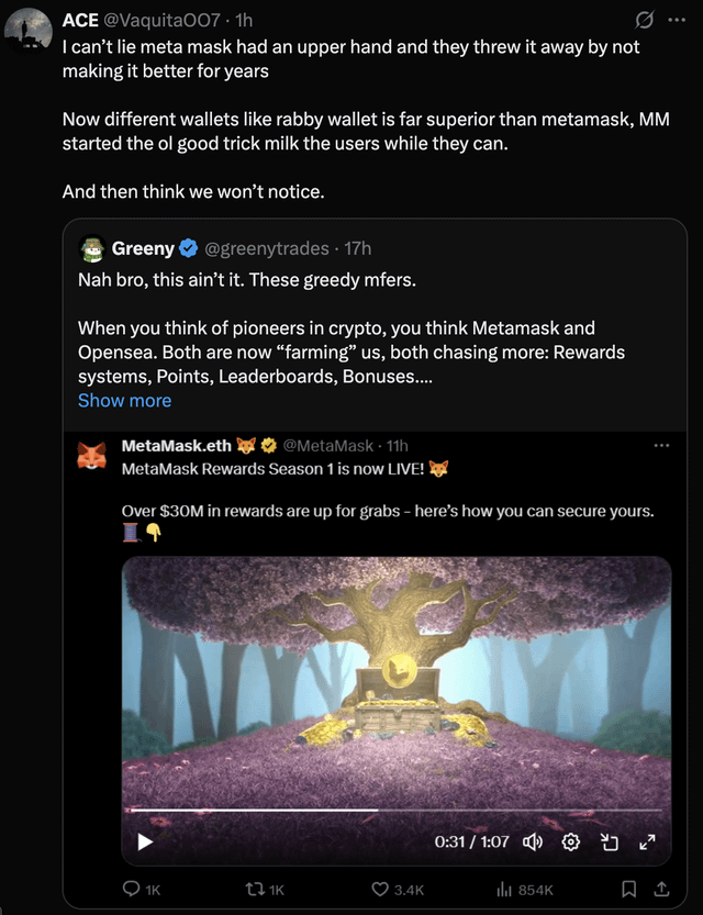 Metamask really blew up the lead