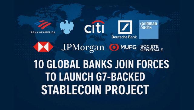 10 global banks join forces to launch g7 backed stablecoin project