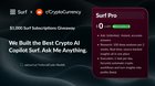 Ama with surf. we built the best crypto ai copilot. it just works