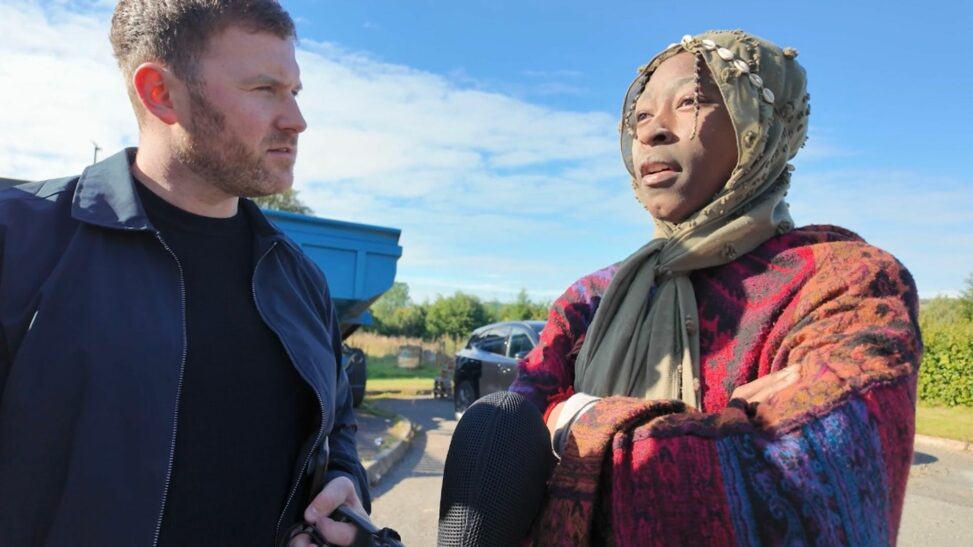 'african tribe handmaiden' released after immigration arrest in scottish woods