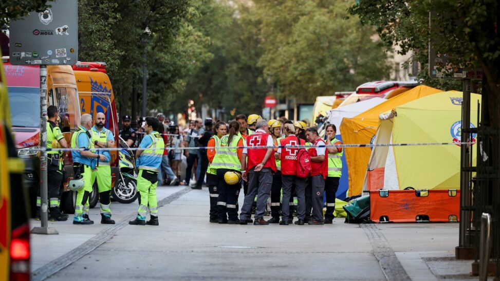 Four dead after six storey building collapses in central madrid