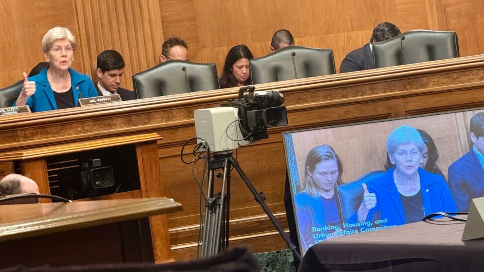 Sen. warren keeps pressure on trump crypto ties as market structure bill negotiated