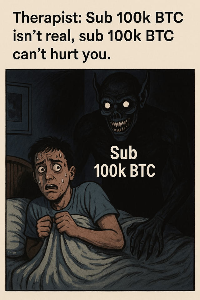 Sub 100k btc isn't real