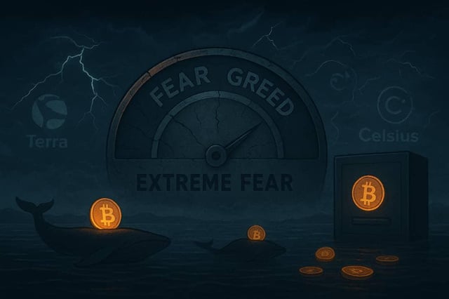 Crypto fear & greed index crashes to a two year low as market volatility deepens
