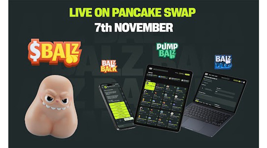 $balz token goes live on pancakeswap toady as bnb chain meme project closes $2m+ presale