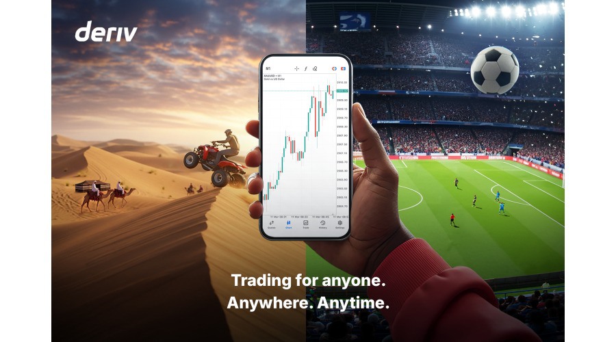 Deriv unveils its first global brand campaign “trading for anyone. anywhere. anytime.”