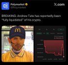 Andrew tate has reportedly been “fully liquidated” of his crypto
